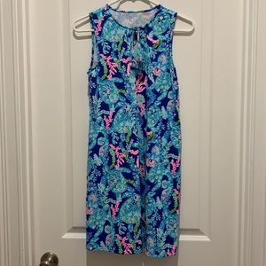 Lilly Pulitzer XS Johana Corsica Blue Turtle Villa